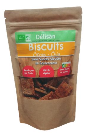 Biscuits citron chia